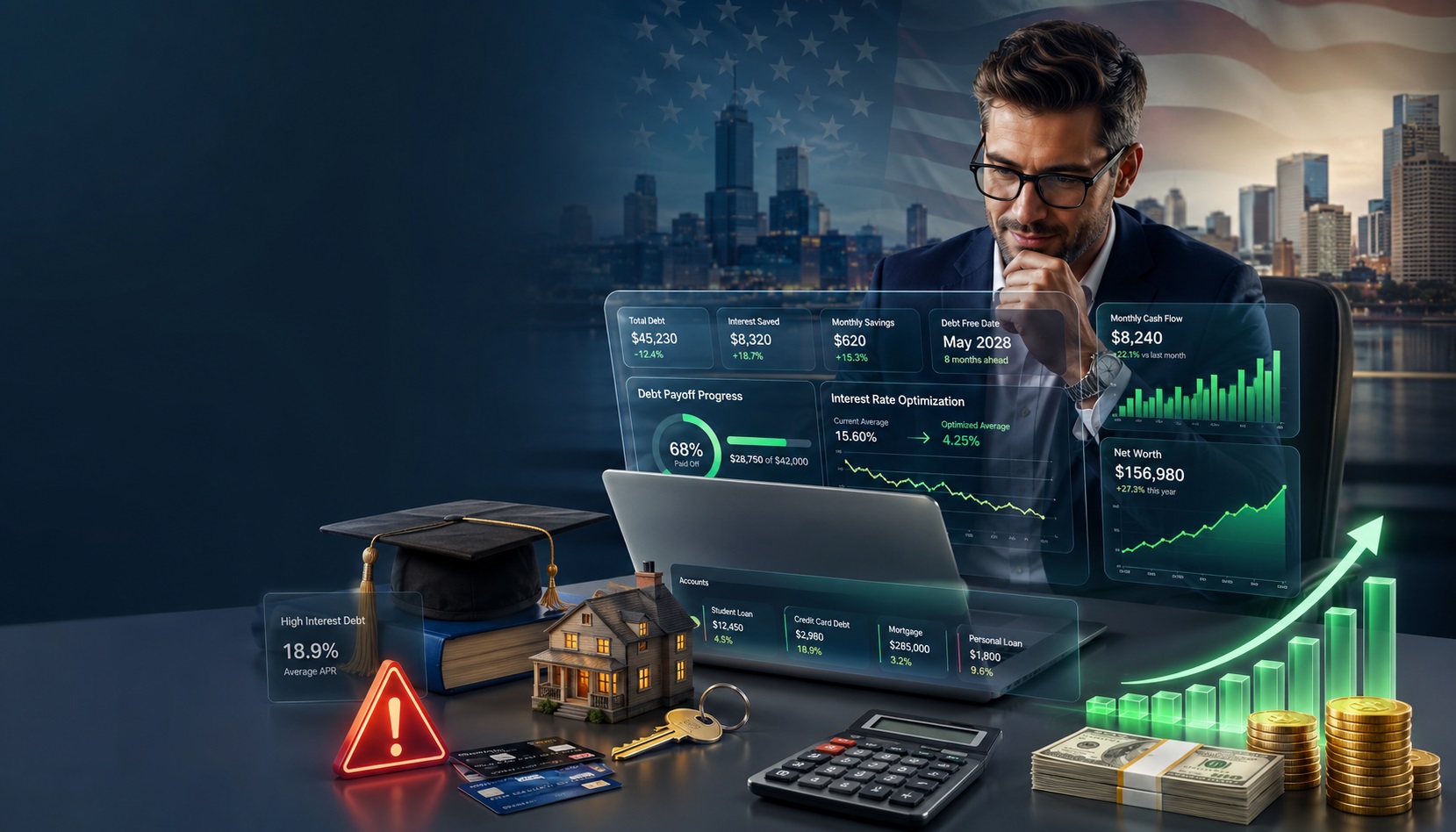 Debt Management in the United States (2026): Student Loans, Credit Cards, Mortgages & High-Interest Debt Optimization