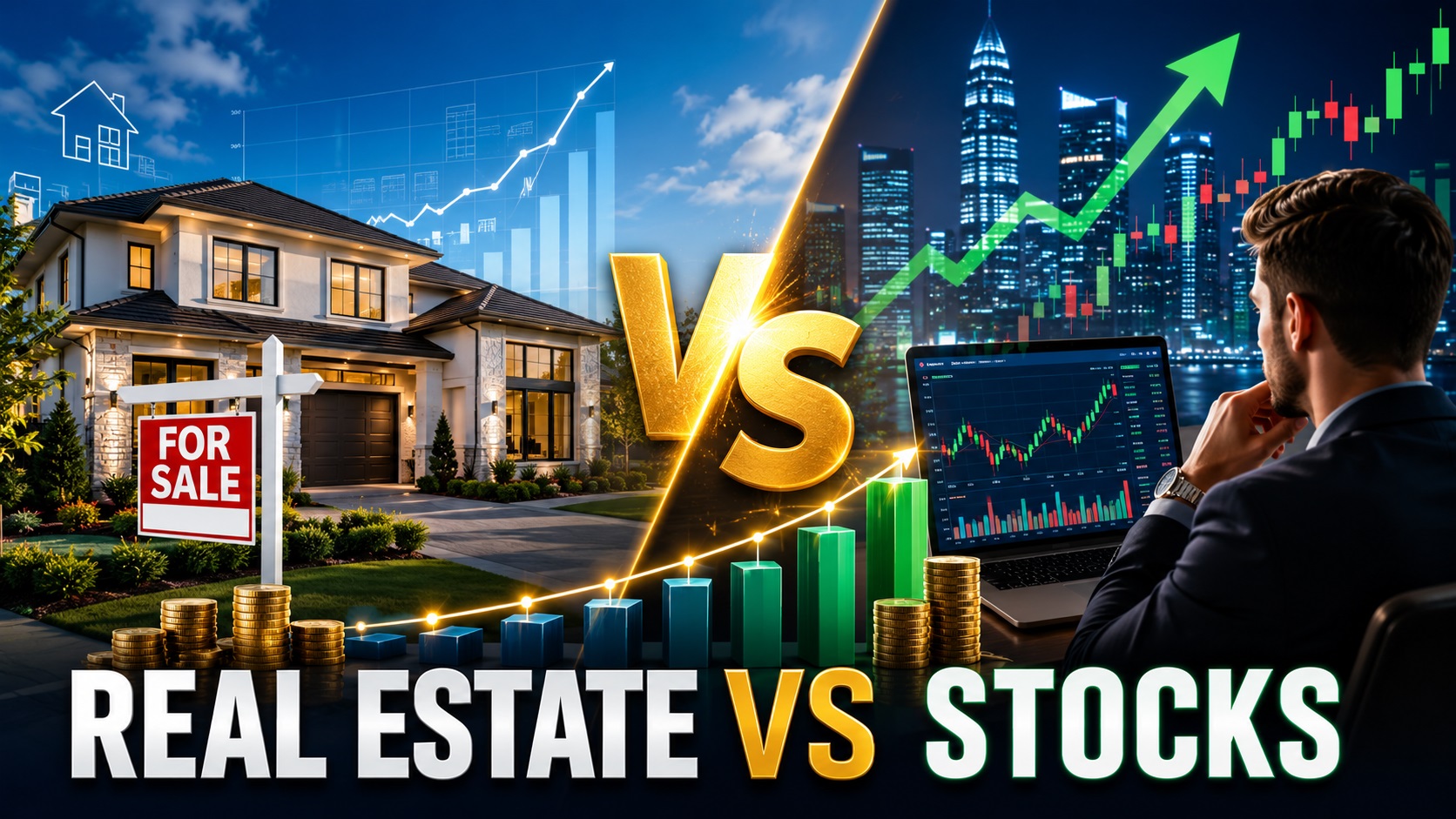 Real Estate vs Stock Investing for Long-Term Wealth Building: Which Investment Creates More Wealth Over 10 Years?